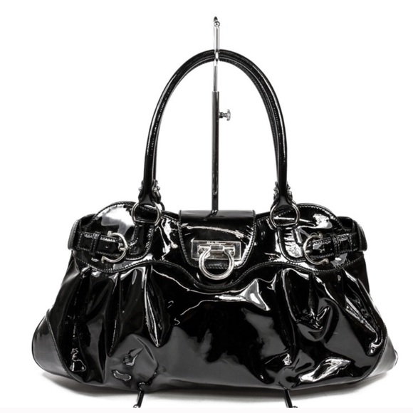 Salvatore Ferragamo Handbags - ❗️FLASH SALE ❗️Patent Leather Marissa Satchel